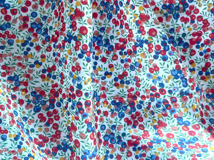 Wiltshire Coral & Sky Liberty of London Tana Cotton Lawn (Made in Italy)