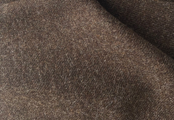 Ermenegildo Zegna Heathered Walnut Wool & Alpaca Blend Flannel (Made in Italy)
