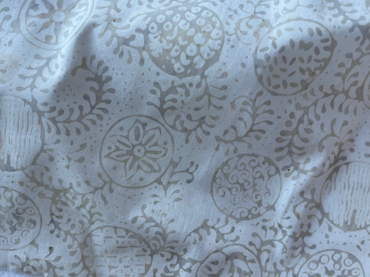 Nature-Inspired Orbs Ivory Cotton Batik (Made in Indonesia)