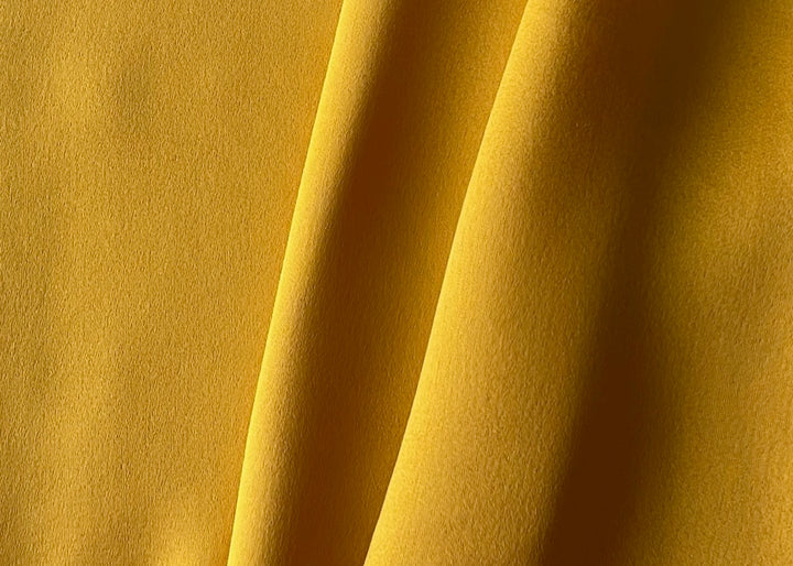 Curried Saffron Rayon Viscose Blend Crepe-Back Satin (Made in Italy)