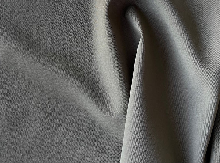 Olived Mushroom Stretch Wool Twill Gabardine