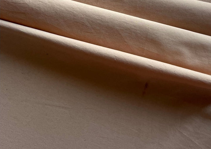 Pale Caramel Mocha Stretch Cotton Poplin Shirting (Made in Italy)