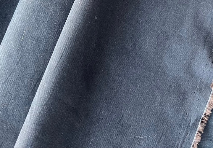 Fossil Grey Stretch Cotton Lawn Shirting (Made in Italy)