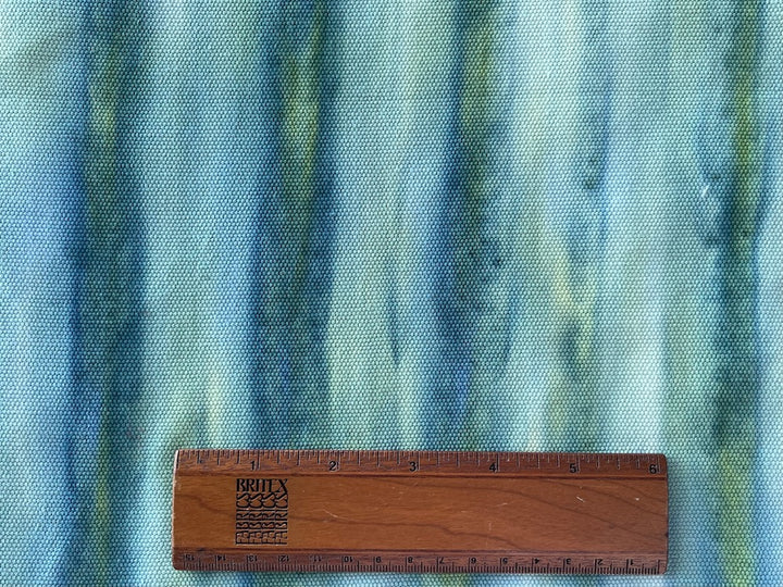 Aqueous Tie-Dye Stripe Cotton Canvas (Made in India)