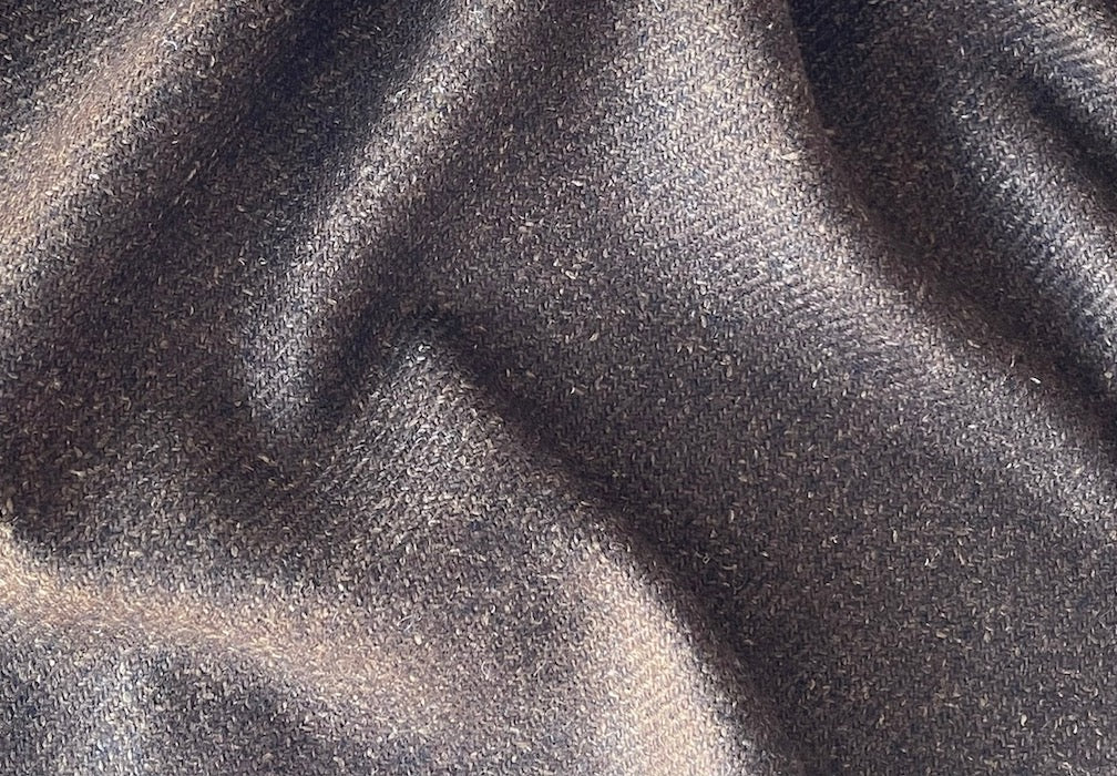 Lanificio di Pray Walnut & Hickory Wool-Silk-Cashmere Tweed Jacketing (Made in Italy)