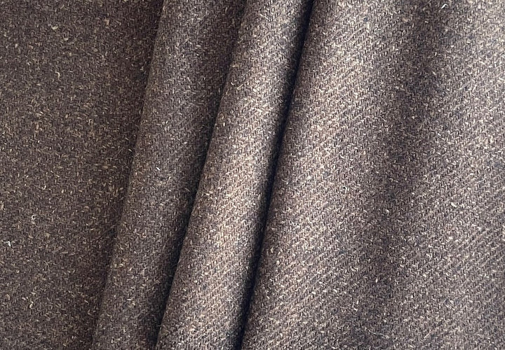 Lanificio di Pray Walnut & Hickory Wool-Silk-Cashmere Tweed Jacketing (Made in Italy)