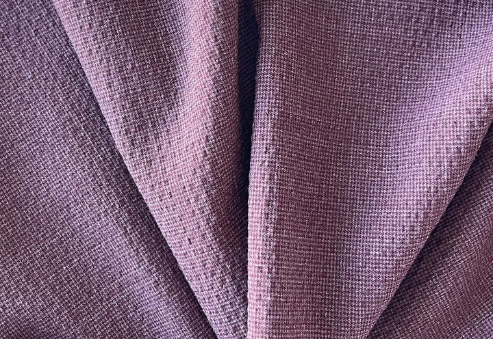 Guabello Light-Weight Tweedy Italian Plum Dust Stretch Wool (Made in Italy)
