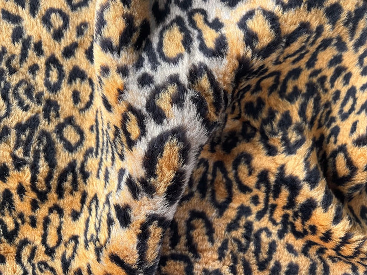 Plush Leopard-Goes-With-Everything Polyester Blend Faux Fur