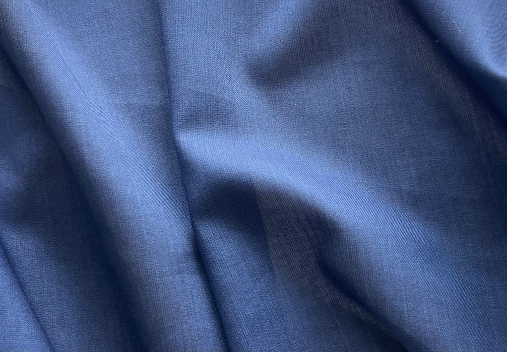 cotton fabric, Semi-Sheer Sailor's Indigo Cotton Lawn (Made in Japan)   Britex Fabrics