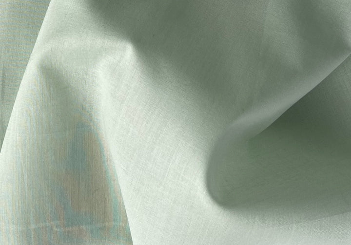 Semi-Sheer Refreshing Cool Party Mint Green Cotton Voile (Made in Italy)