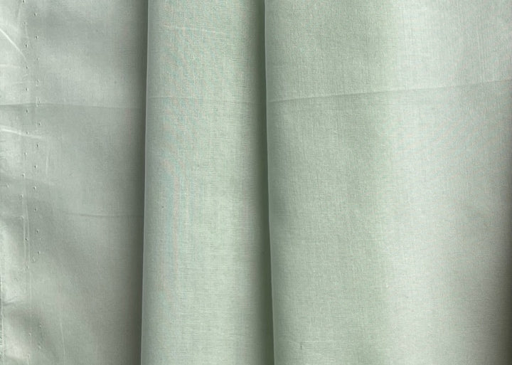 Semi-Sheer Refreshing Cool Party Mint Green Cotton Voile (Made in Italy)