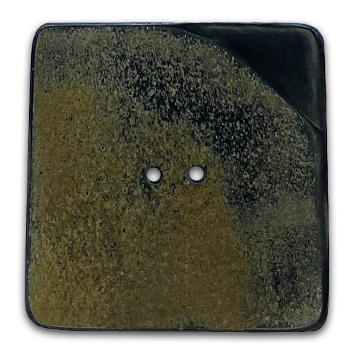 2" Stoney Square 2-Hole Horn Button (Made in USA)