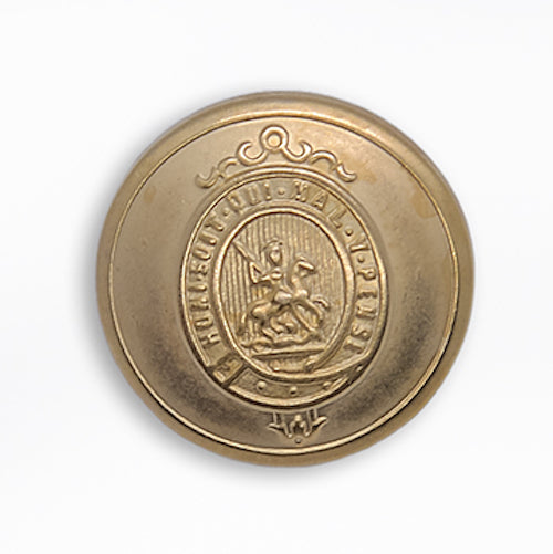The Order of the Garter Gold Metal Button (Made in USA)