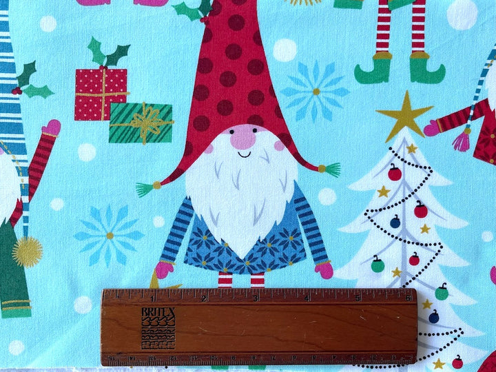 Cheerful Christmas Elves Quilting Cotton