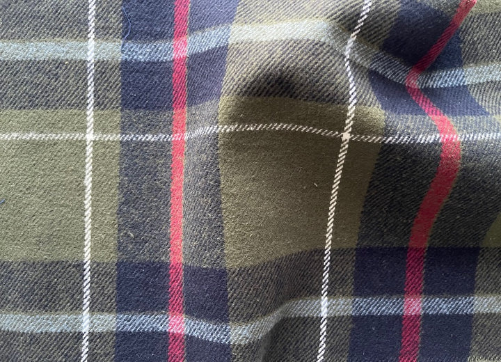 Heavier Olive & Midnight Navy Outerwear Cotton Flannel
