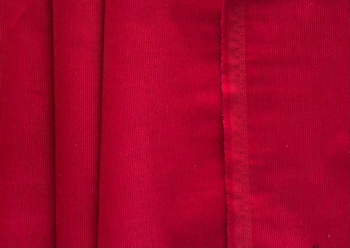 Maraschino Cocktail Cherry Stretch Pinwale Cotton Corduroy (Made in Italy)