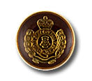 Chocolate Enamel & Brass Blazer Button