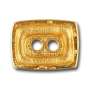Rectangular Gold Metal Toggle Button (Made in Spain)