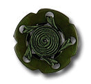 Olive Spiral Soutache Plastic Button (Made in Italy)