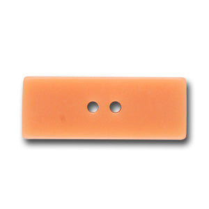 1 1/2" Peach Rectangular Vintage Button