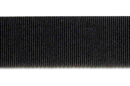 Black Rayon Petersham Grosgrain Ribbon (Made in Japan)