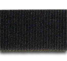 Black Rayon Petersham Grosgrain Ribbon (Made in Japan)