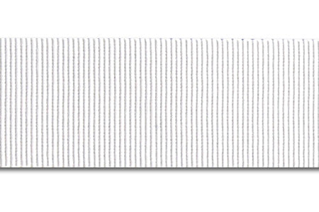 White Rayon Petersham Grosgrain Ribbon (Made in Japan)
