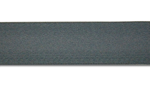 Gunmetal Double-Faced Silk Satin Ribbon