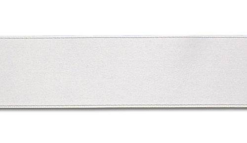 White Double-Faced Silk Satin Ribbon