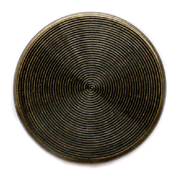 Spiral Antique Gold Blazer Button (Made in USA by Waterbury)