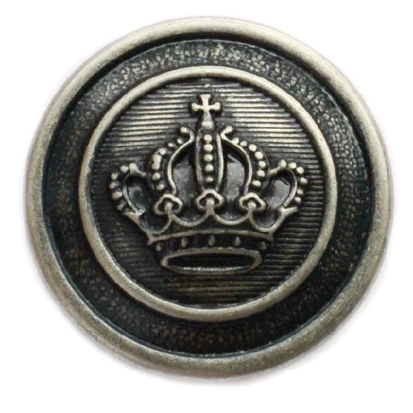 Coronet Antique Silver Blazer Button (Made in USA by Waterbury)