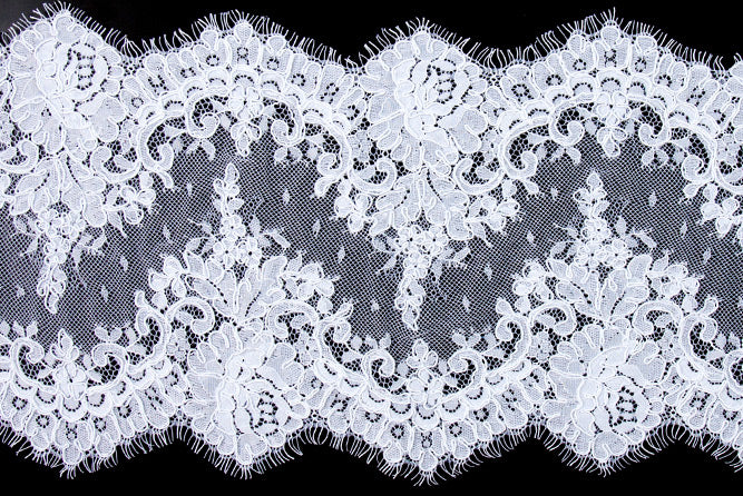 8 White Alençon Galloon Lace – Britex Fabrics