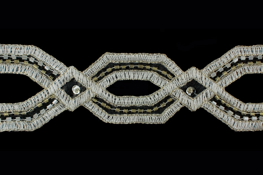 Ivory Beaded Lace Bridget
