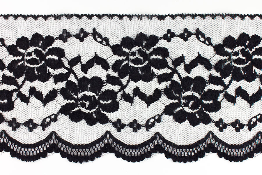 Black Raschel Lace Jayne main image 1