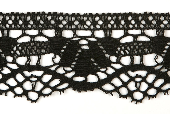 2 1/2" Black Edging Lace (Made in England)