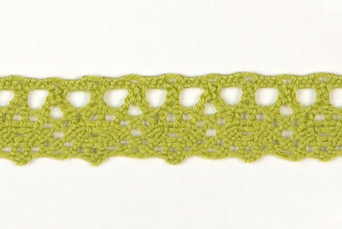 3/4" Kiwi Crochet Edging Lace (Made in England)