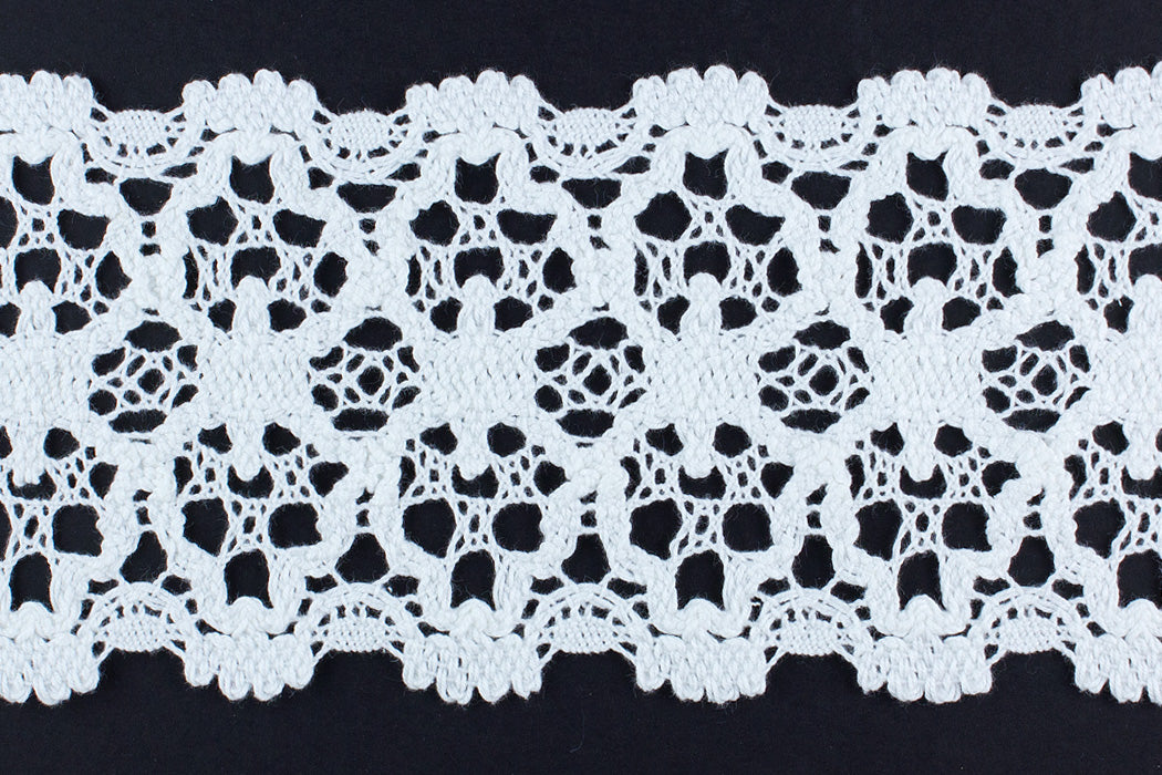 3 1/2" Starfish White Crochet Lace (Made in England)