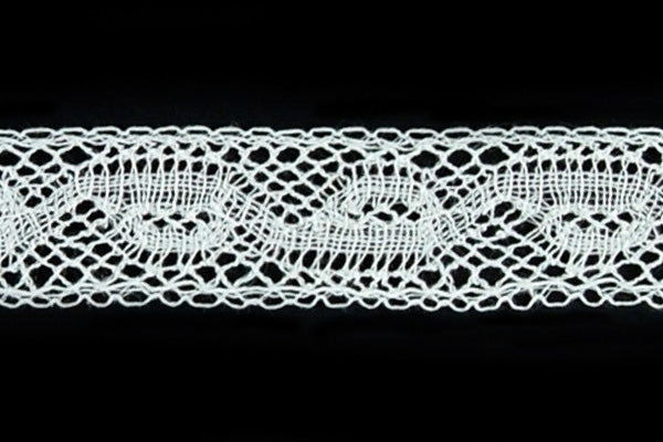 1/2" Chain White Insertion Heirloom Lace (Made in France)