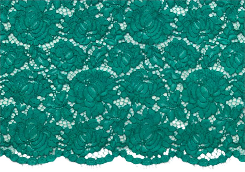Solstiss Corded Malachite Alençon Lace Trim (Made in France)
