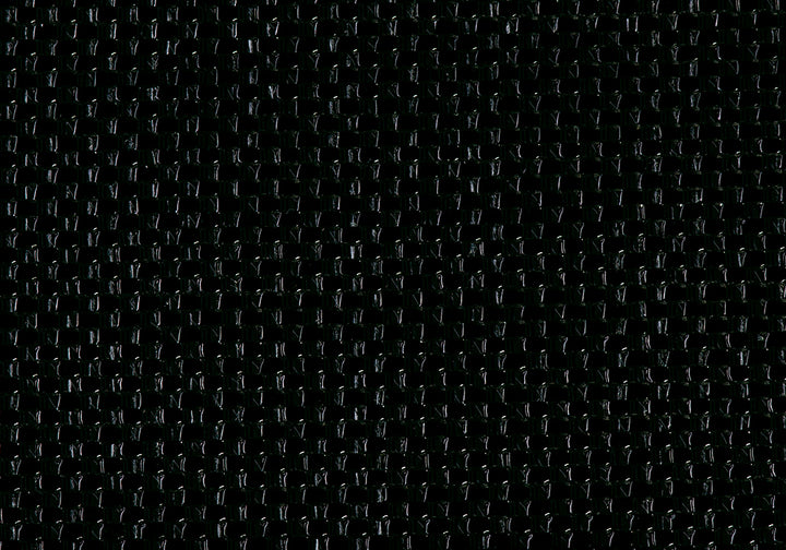 Black Hole Mock Patent Leather Basket-Weave Suiting (Made in Italy)