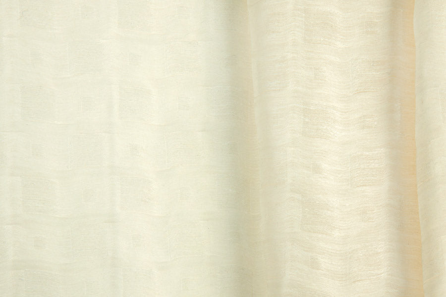 Couture Ivory Textured Silk Organza