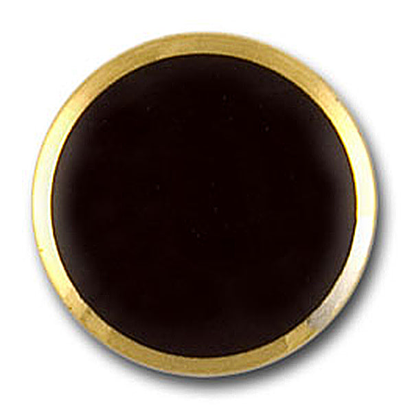 Brown Enamel Blazer Button