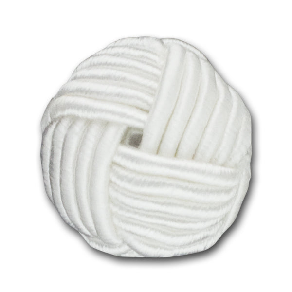 White Passamenterie Ball Button