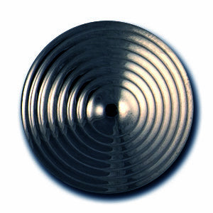 Hypnotic Gunmetal Grey Metal Button