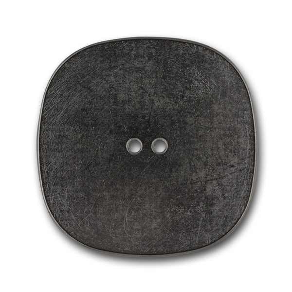 Square Gunmetal Metal Button (Made in Italy)