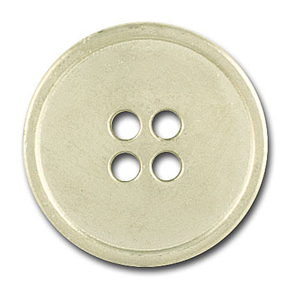 Four-Hole Silver Metal Button (Made in Italy)