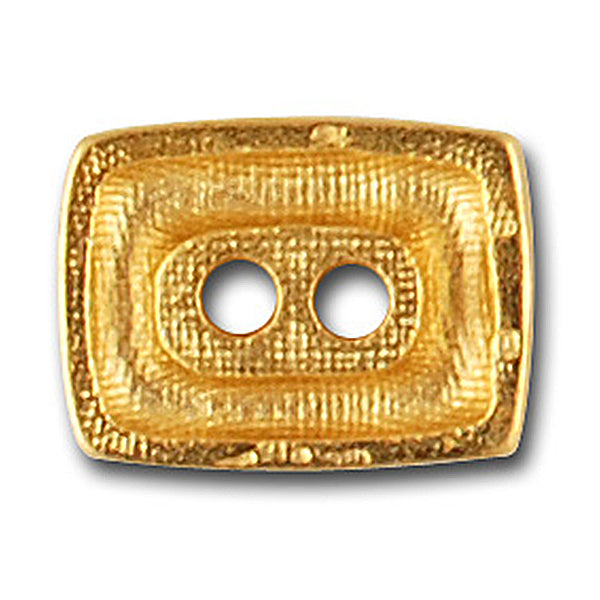 Rectangular Gold Metal Toggle Button (Made in Spain)
