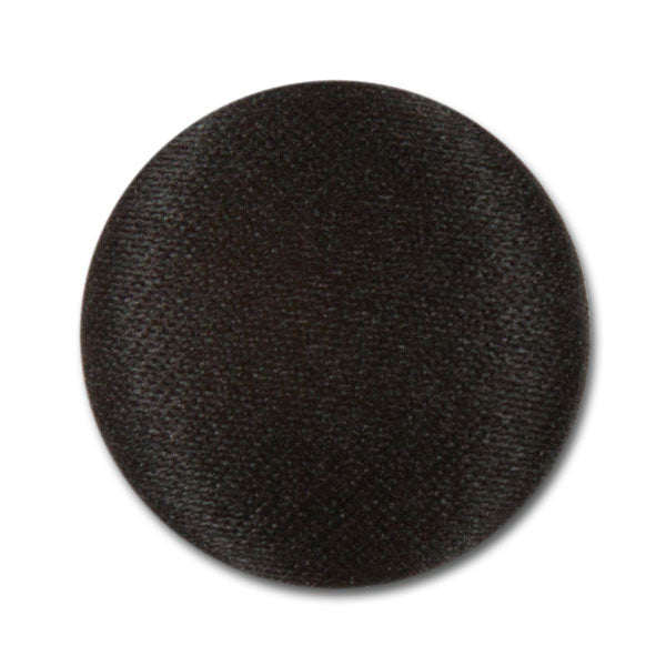 Slightly Domed Black Satin Covered Tuxedo Button