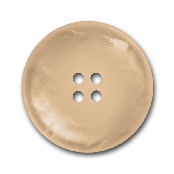 2 1/2" Oversized Cream Mock Shell Plastic Button