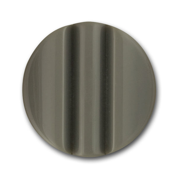 Ridged Grey Plastic Button